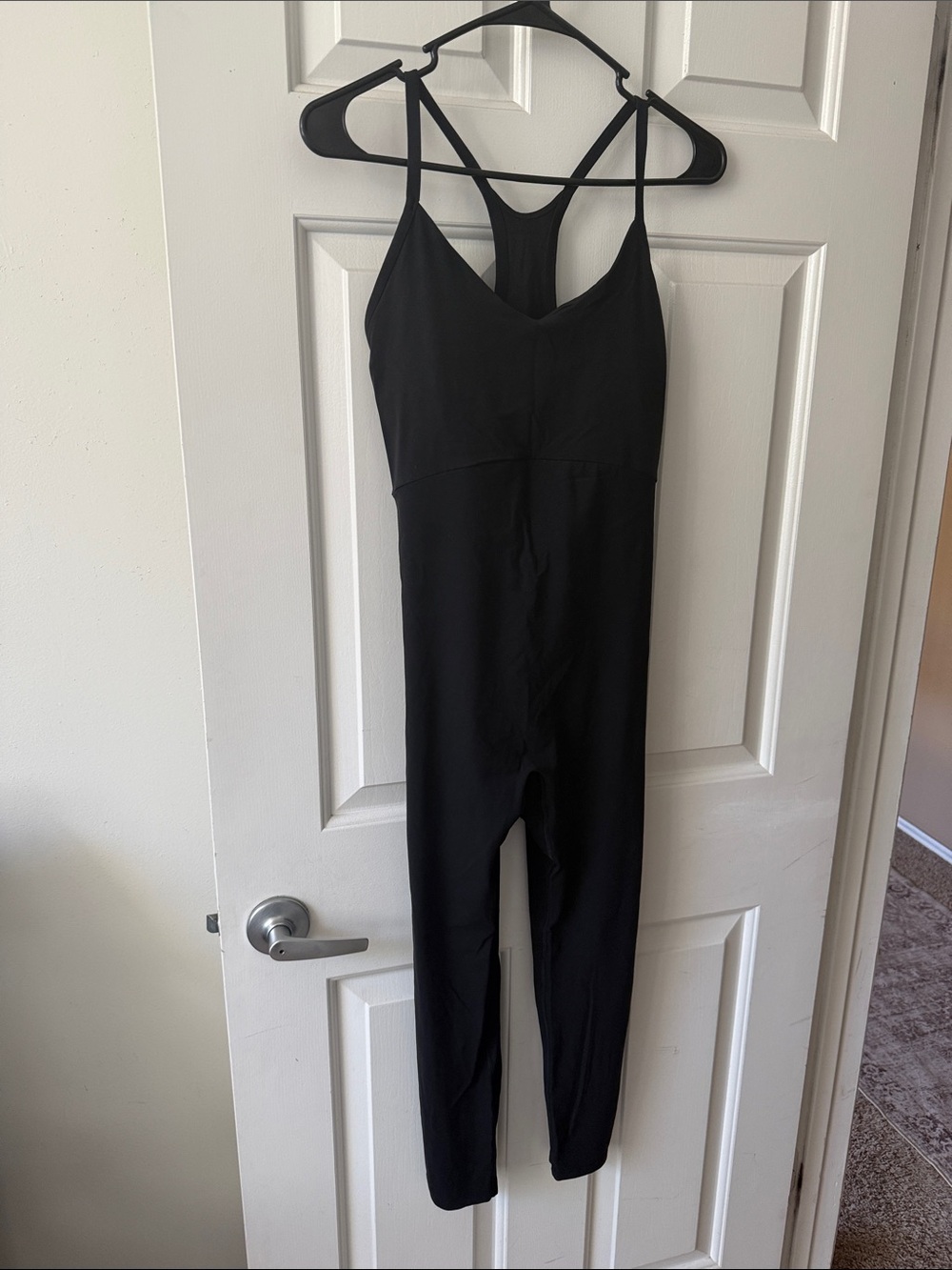 Athleta Transcend 7/8 Strappy Bodysuit in Black M - Picture 3 of 10